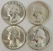 "4" UNC Washington Quarters, 1937-1958