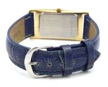 Wittinauer Tank style quartz blue dial watch