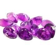 Stunning 12.75ct pear cut real Brazilian Amethyst set