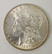 1887 Morgan Silver Dollar, UNC