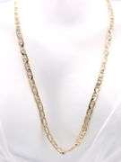14kt Yellow gold Curbed Anchor chain