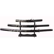 Japanese Samurai Katana 3-Piece with Stand