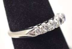 Sparkling 14K White Gold Diamond Ring