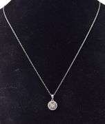 Diamond Pendant Necklace in Sterling Silver