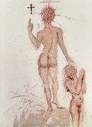 Highly Collectible and Rare Salvador Dali Original Lithograph from the 'Biblia Sacra' Suite