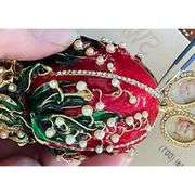 24K Gold Austrian Crystals Fabergé Egg