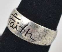 Words of Encouragement Ring in Sterling Silver