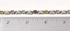 Multi-Gemstone Bracelet in Vermeil Sterling Silver