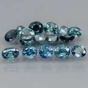 Heated only! 4.89ct mixed cut Australian Sapphire set