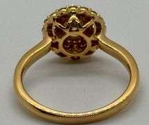 18K Rose Gold Round Brilliant Cut Diamond Ring