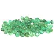 Round cut 5.97ct 82pc Zambain Emerald set