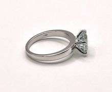 Dazzling Rare 3.25 Ct White Ice Blue Lab Simulated Diamond Ring