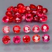 Uniquely colored 3.28ct imperial red Sapphire set