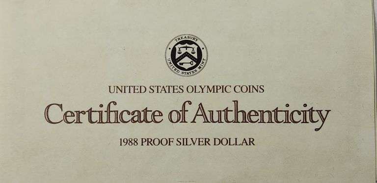 1988-S $1 Seoul Olympiad PR DCAM