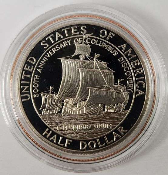 1992 Set Columbus Quincentenary, 2 Coins PR