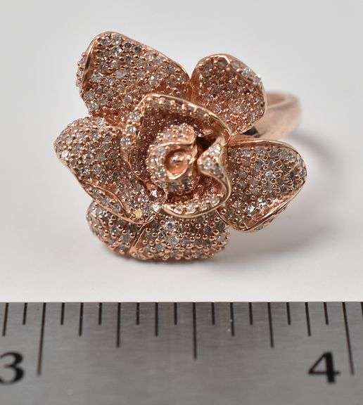 Ravishing Rose Diamond Ring in 14K Rose Gold