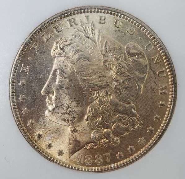 1887 Morgan Silver Dollar, MS63 NGC