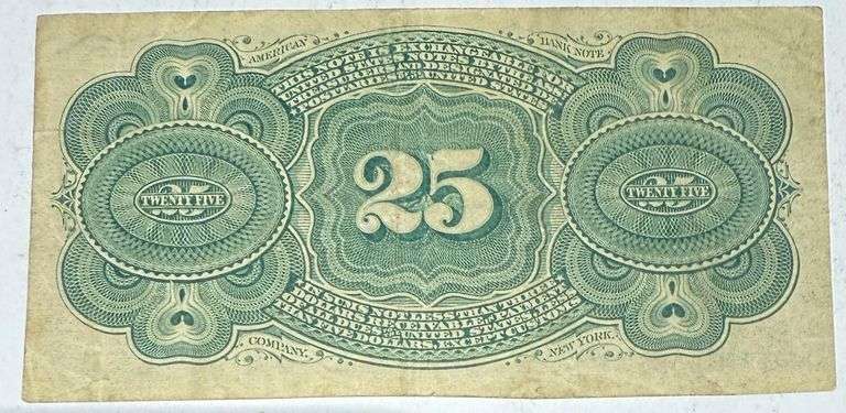 Fourth Series 25 Cent Fractional Currency Note