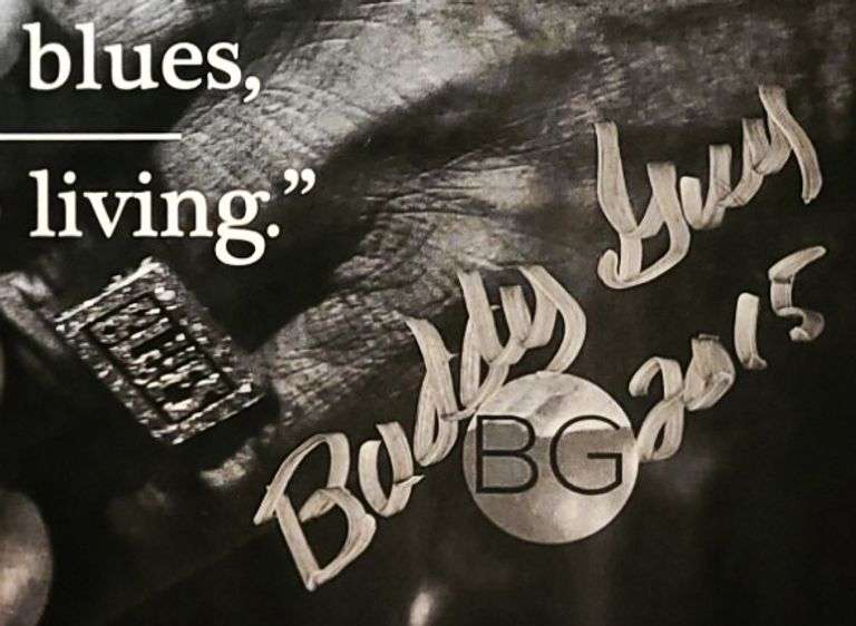 Buddy Guy Autographed Keep Living Litho Poster
