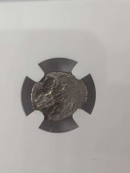 Ancient Greek Silver GAUL SEQUANI Mid-1st Century BC AR Quinarius Q.DOCI, NGC
