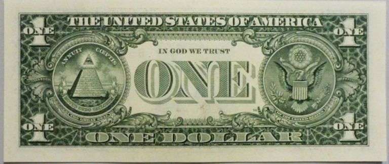 Superb Crisp 2003A $1 Note New York Fancy Radar Serial Number 48222284!