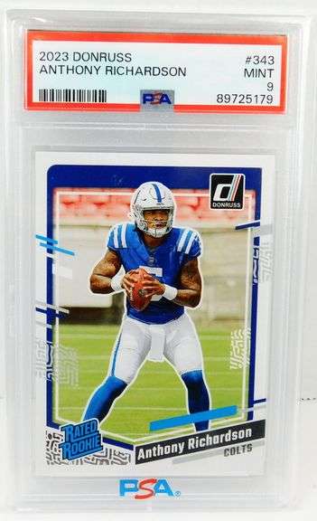 Anthony Richardson Rookie Football Card, Mint 9