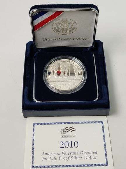 2010-W $1 American Veterans Disabled for Life PR DCAM