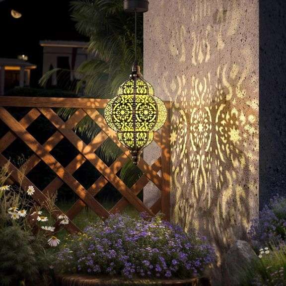 Caribbean Waterproof Hanging Solar Lantern