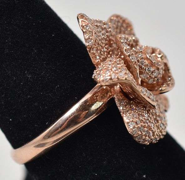 Ravishing Rose Diamond Ring in 14K Rose Gold