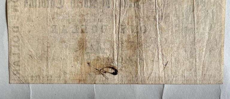 $! 1861 State of N Carolina Note