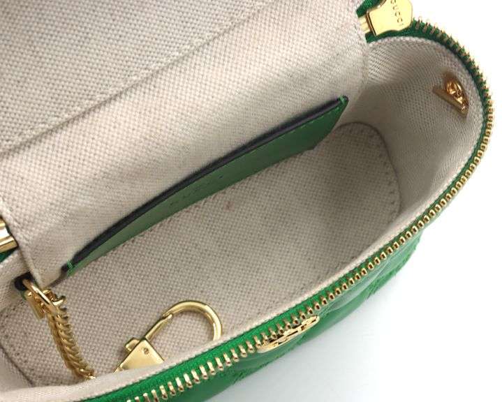 Gucci GG Matelasse Vanity Chain Mini Top Handle Bag