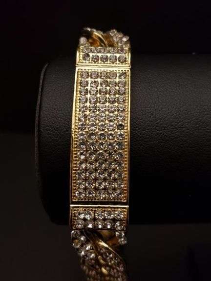 Huge 42.7 Gram Gold Plated Cuban Link Bracelet
