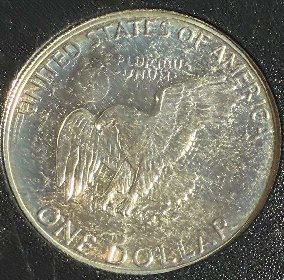 2 1973 Key Brown Box Ike Dollars