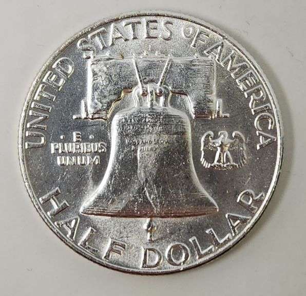1954 D Franklin Half Dollar, UNC