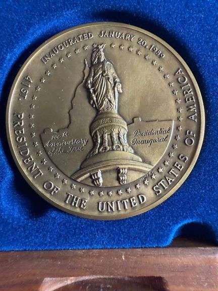 1989 Official G Bush Bronze Inaugural Medal