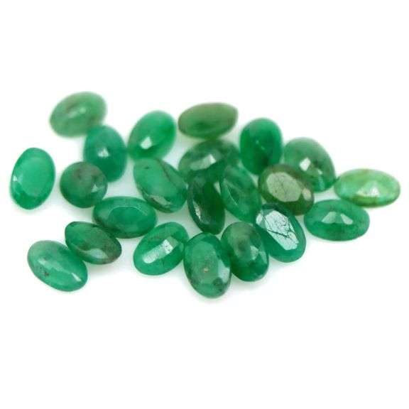 Real 8.84ct 22 piece Zambian Emerald set