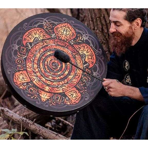 Handmade Shaman Meditation Drum with Stick