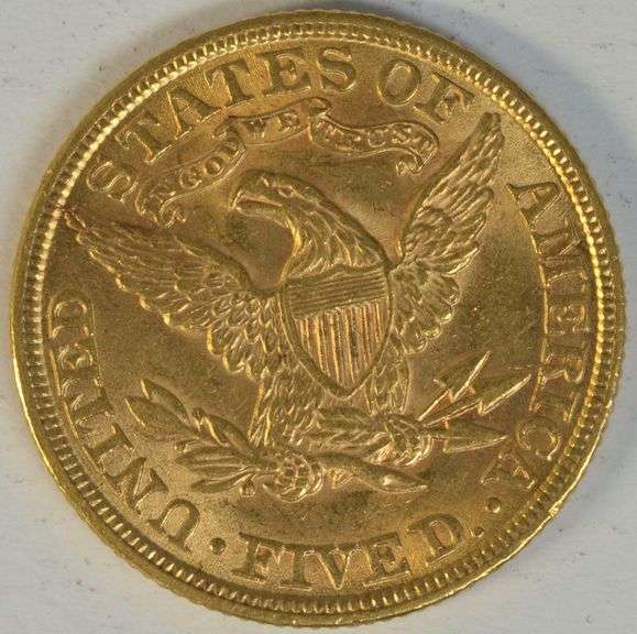 Fully struck and lustrous 1901 US $5 Liberty Gold Piece