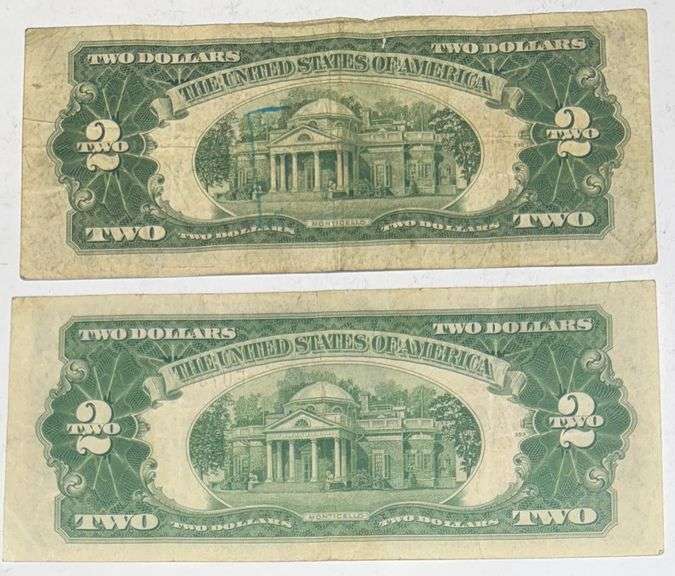 2 1928 G 42 Red Seal US Notes