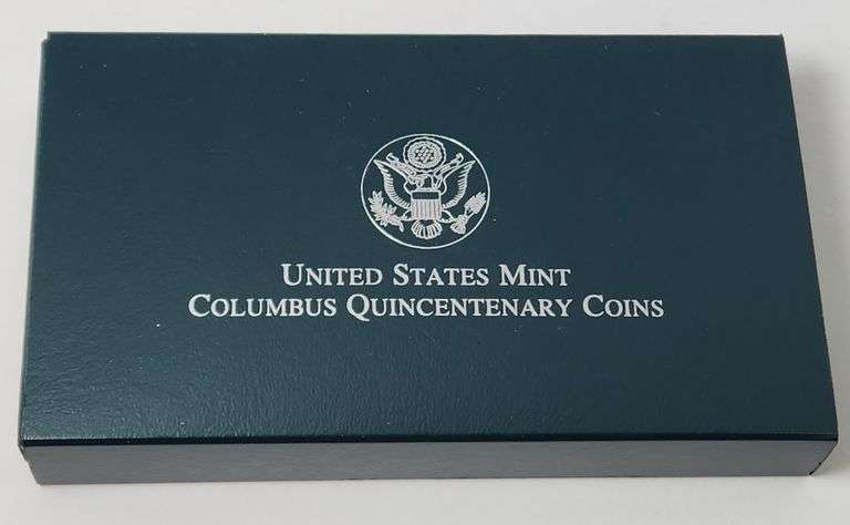 1992 Set Columbus Quincentenary, 2 Coins PR