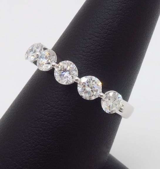 1.50CTW Shared Prong Seven Stone Diamond Band