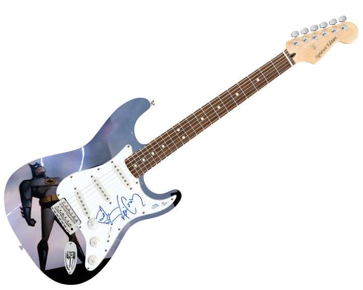 Kevin Conroy Batman Sketch Autographed Signed Custom Graphics Photo Guitar ACOA