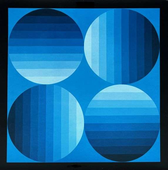 Rare Victor Vasarely Heliogravure Circa 1965