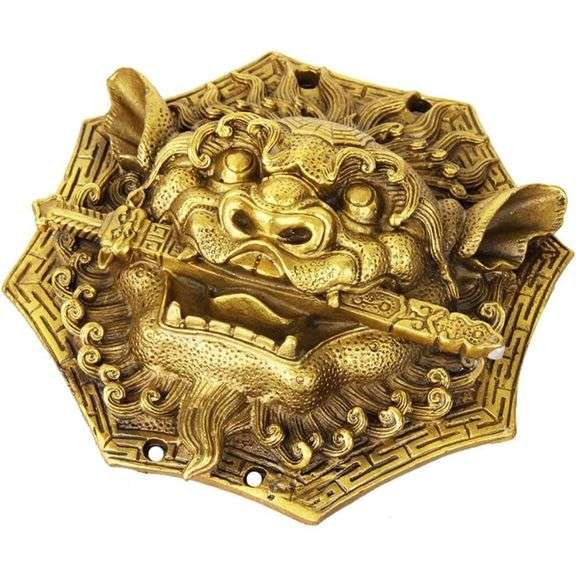 Chinese Feng Shui Brass Protection Mirror