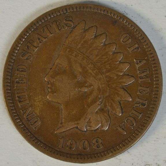 Scarce 1908-S Indian Head Cent with Full Liberty