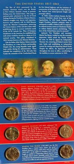 2008 US Mint Presidential Dollar Set.