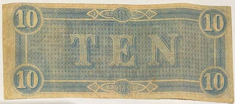 $10 Feb 17 1864 Series $10 CSA Note