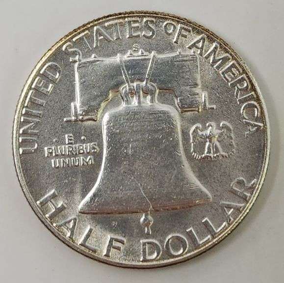 1954 S Franklin Half Dollar, UNC