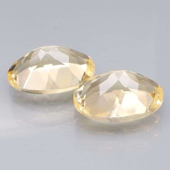 Top golden orange! 11.36ct pair of matched Citrine!