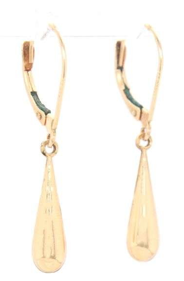 14kt Yellow gold dangle earrings